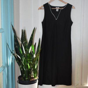 Ann Taylor Loft Sleeveless Black Dress